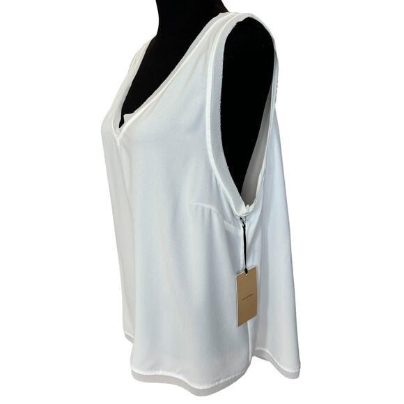 * New ~ HALOGEN ~ Raw Edge Tank Top Size XL - Picture 4 of 8